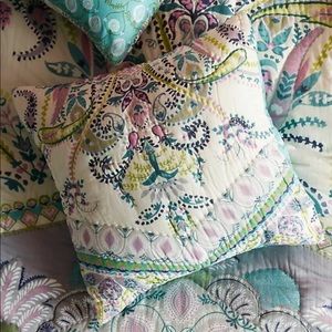 NWT Anthropologie FLORILLA 26x26  Pillow Case Sham